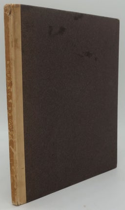 Item #000054C FRAGMENTS NOW FIRST COLLECTED SOME BEING HITHERTO UNPUBLISHED. Rupert Brooke