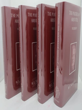 Item #000104F THE POLITICS OF ARISTOTLE (Four Volumes). W. L. NEWMAN