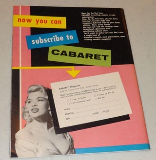 CABARET The Adult Entertainment magazine [Vol. 4. no. 2 August 1956]