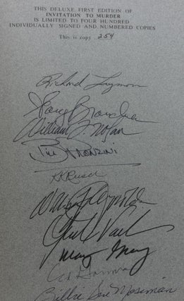 INVITATION TO MURDER (SIGNED LIMITED EDITION, SIGNED BY 20 AUTHORS)