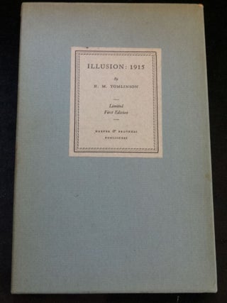 Item #000408A ILLUSION:1915. H. M. Tomlinson