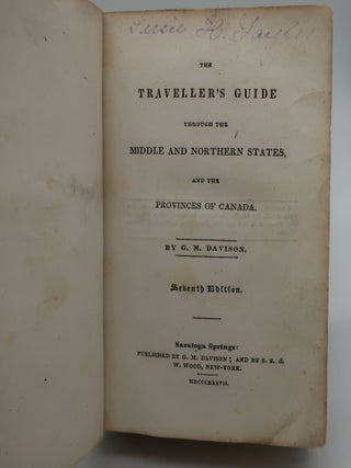 THE TRAVELLER'S GUIDE THROUGH THE MIDDLE AND NORTHERN STATES, AND THE PROVINCES OF CANADA