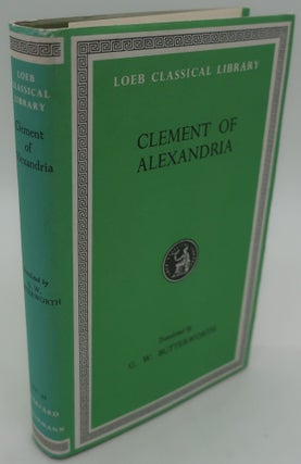 Item #000497BB CLEMENT OF ALEXANDRIA. G. W. BUTTERWORTH