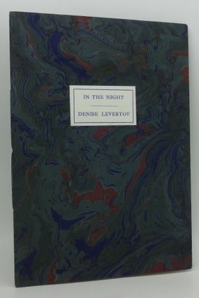 Item #000622A IN THE NIGHT (SIGNED). Denise Levertov
