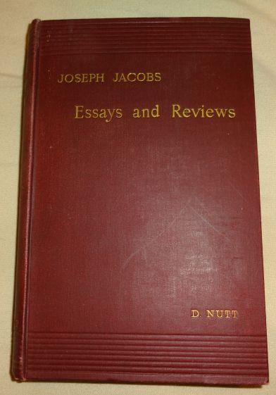 Item #000639D ESSAYS AND REVIEWS. Joseph Jacobs.