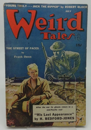 Item #000828C WEIRD TALES July, 1943. Robert Bloch, H. Bedford-Jones, Ray Bradbury, Clark Ashton...