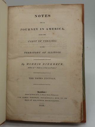 NOTES ON A JOURNEY IN AMERICA, FROM THE COAST OF VIRGINIA TO THE TERRITORY OF ILLINOIS