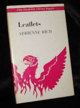 Item #000980A Leaflets: Poems 1965-1968. Adrienne Cecile Rich