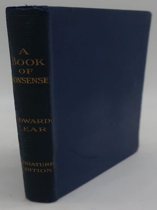 Item #001016AB A BOOK OF NONSENSE. EDWARD LEAR