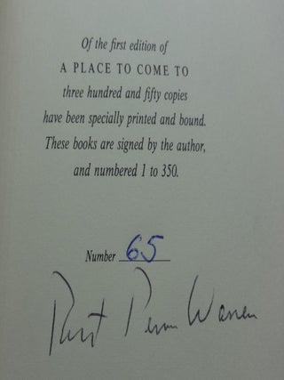 A PLACE TO COME TO (SIGNED LIMITED)