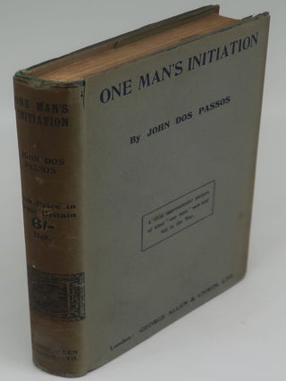 Item #001212J ONE MAN'S INITIATION - 1917. JOHN DOS PASSOS