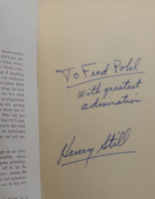MAN: THE NEXT 30 YEARS [Signed/Association Copy, From the Library of S.F. Writer Frederik Pohl}