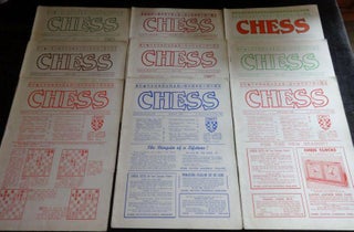 Item #001359A CHESS Magazine, Nine Volumes, 1953. H. Baruch Wood