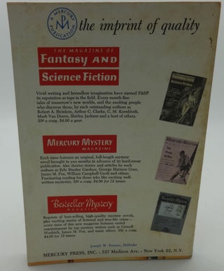 FANTASY AND SCIENCE FICTION JANUARY 1959 Vol. 16, No 1