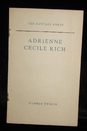 Item #001476B THE FANTASY POETS NUMBER TWELVE. Adrienne Cecile Rich