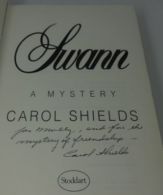 Item #001550F SWANN (SIGNED TWICE). Carol Shields