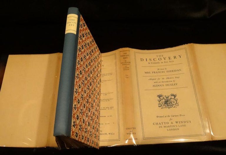 Item #001552C THE DISCOVERY A Comedy in Five Acts. Mrs. Frances Sheridan, Aldus Huxley.