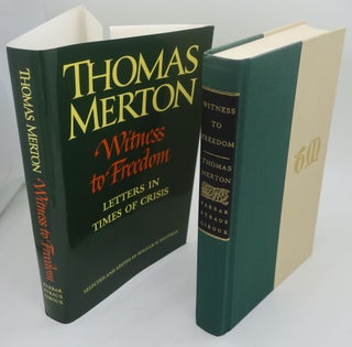 Item #001742D WITNESS TO FREEDOM: Letters In Times of Crisis. THOMAS MERTON