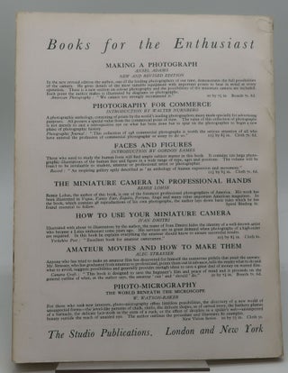 MODERN PHOTOGRAPH: THE STUDIO ANNUAL OF CAMERA ART 1940-41