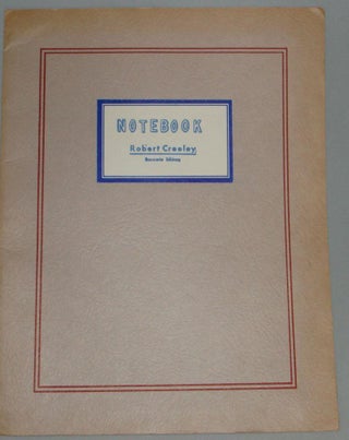 Item #002041C NOTEBOOK. Robert Creeley