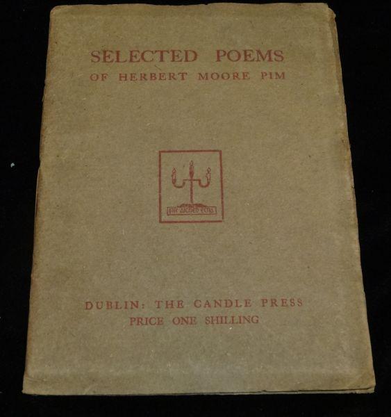 Item #002593B SELECTED POEMS OF HERBERT MOORE PIM. Herbert Moore Pim.