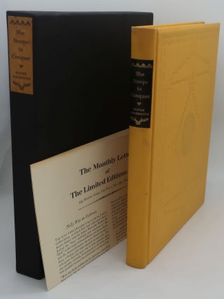 Item #002699GO SHE STOOPS TO CONQUER. OLIVER GOLDSMITH