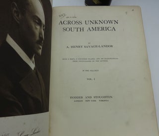 ACROSS UNKNOWN SOUTH AMERICA (Two Volumes)