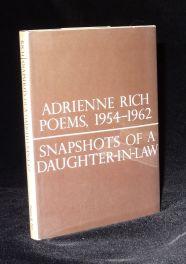 Item #002769C SNAPSHOTS OF A DAUGHTER IN LAW; POEMS, 1954-1962. Adrienne Rich
