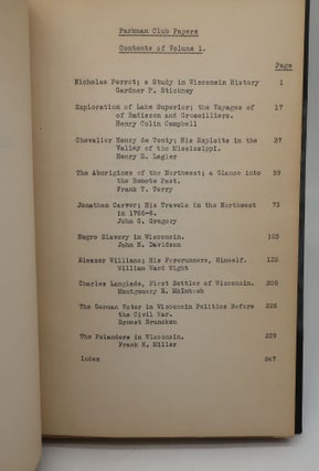 PARKMAN CLUB PUBLICATIONS - Two Volumes