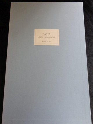 Item #002910 ENCRES ET COLLAGES (Limited Edition). Tapies, SIGNED