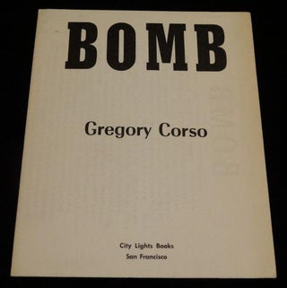 Item #002922A BOMB. Gregory Corso