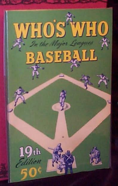 Item #002927 WHO'S WHO IN THE MAJOR LEAGUES - 19th Edition