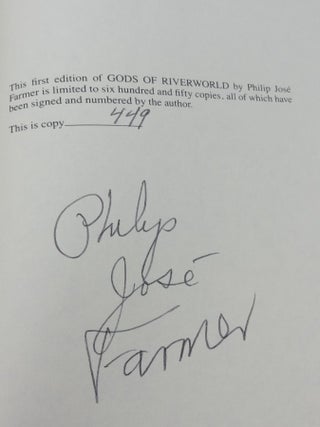 GODS OF RIVERWORLD (SIGNED LIMITED)