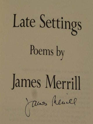 LATE SETTINGS (SIGNED)