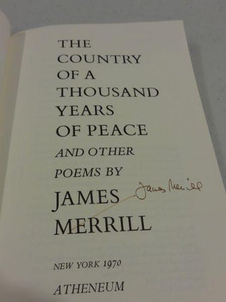 THE COUNTRY OF A THOUSAND YEARS OF PEACE AND OTHER POEMS