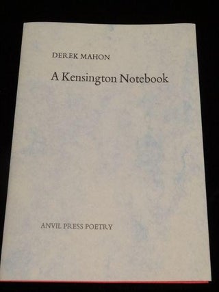 Item #003243 A KENSINGTON NOTEBOOK. Derek Mahon