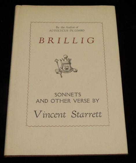 Item #003250A BRILLIG Sonnets and Other Verse. Vincent Starrett.