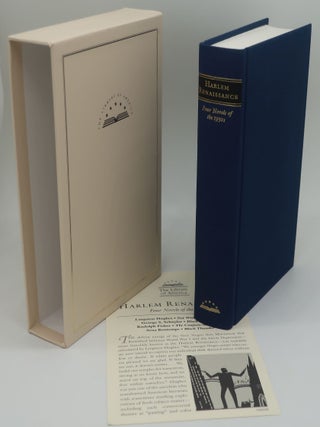 Item #003282G HARLEM RENAISSANCE: FOUR NOVELS OF THE 1930S. LNGSTON HUGHES, GEORGE S. SCHUYLER,...