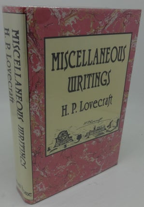 Item #003305C MISCELLANEOUS WRITINGS. H. P. Lovecraft