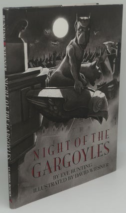 Item #003332D NIGHT OF THE GARGOYLES [Signed by Illustrator, David Wiesner]. EVE BUNTING