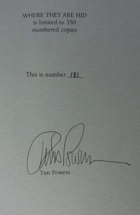 WHERE THEY ARE HID (SIGNED LIMITED)