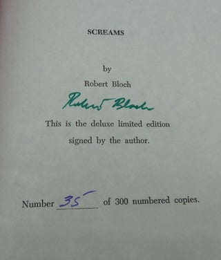 SCREAMS: THREE NOVELS OF SUSPENSE (SIGNED LIMITED)