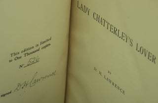 LADY CHATTERLEY'S LOVER (SIGNED LIMITED)