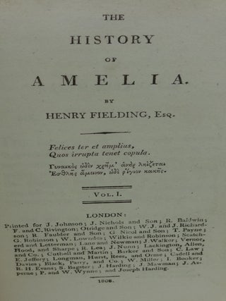 THE HISTORY OF AMELIA