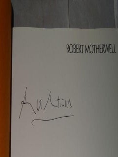 ROBERT MOTHERWELL (SIGNED)