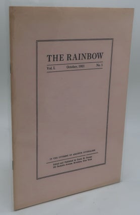 Item #003605D THE RAINBOW Vol. 1. October. 1921 No. 1. H. P. Lovecraft and, Sonia H. Greene