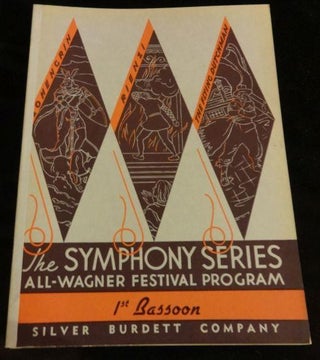 THE SYMPHONY SERIES ALL-WAGNER FESTIVAL PROGRAM (Nine books sheet music)