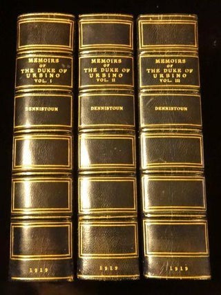 Item #003630B MEMOIRS OF THE DUKE OF URBINO. James Dennistoun