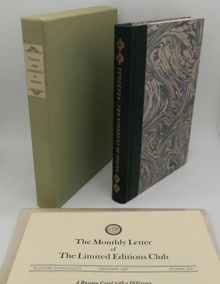 Item #003773QQ THE TORRENTS OF SPRING. IVAN TURGENEV