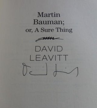 Martin Bauman: or, A Sure Thing